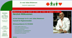 Desktop Screenshot of praxis-dr-wiedemann.com