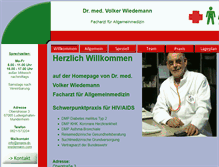 Tablet Screenshot of praxis-dr-wiedemann.com